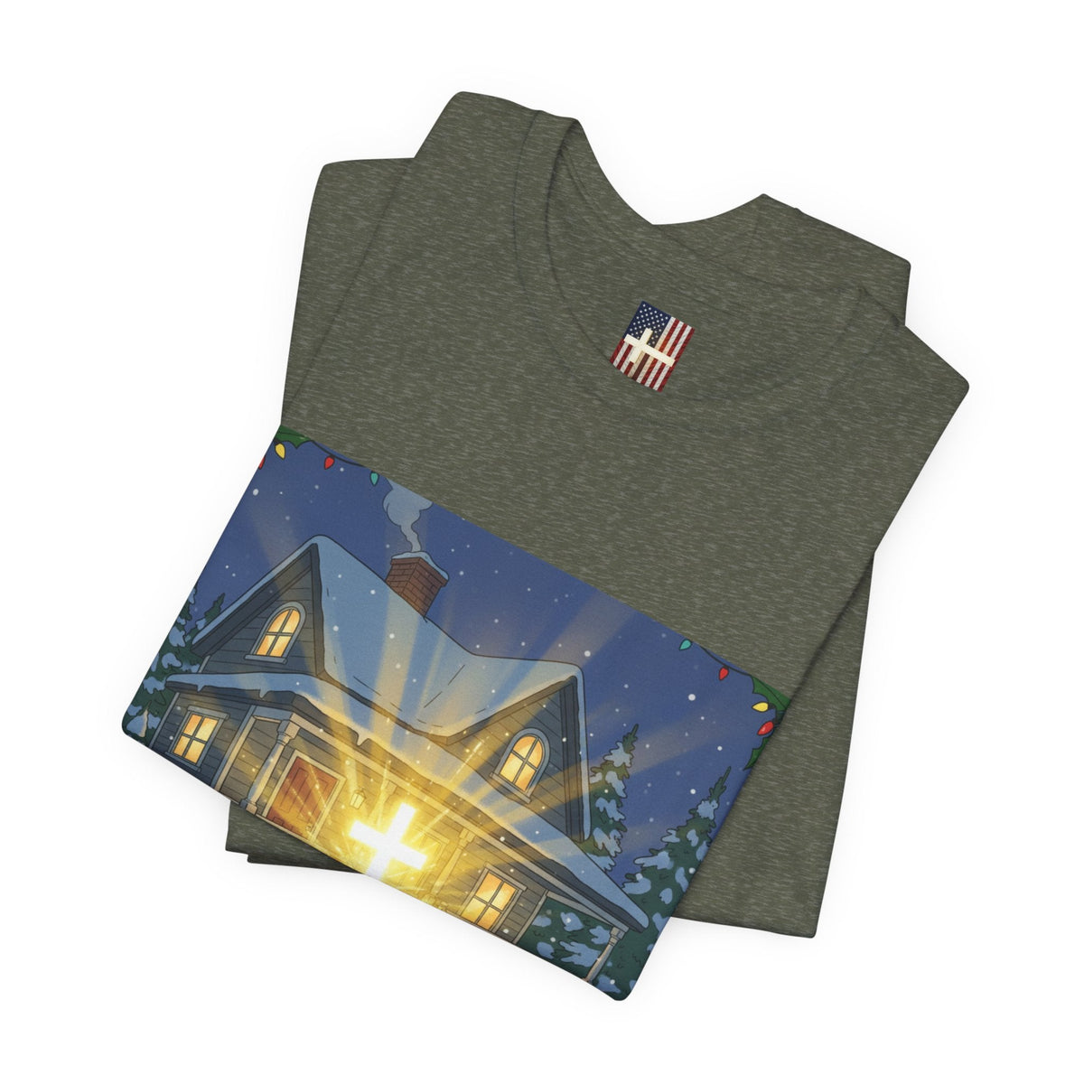 A Major Award This Christmas T-shirt – Fragile Leg Lamp Parody Cross Unboxing Christian T-shirt for Hilarious Faith & Holiday Glow Printify