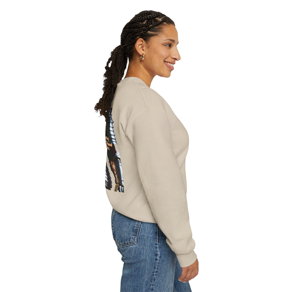 Religious Graphic Armor Of God Design - Unisex Heavy Blend™ Crewneck Sweatshirt Printify