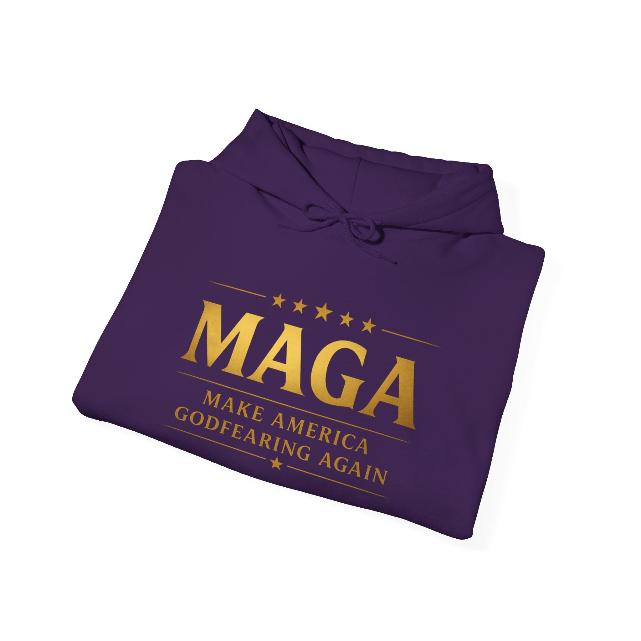 Hoodie - MAGA "Make America Godfearing Again" Political Graphic Hoodie Printify