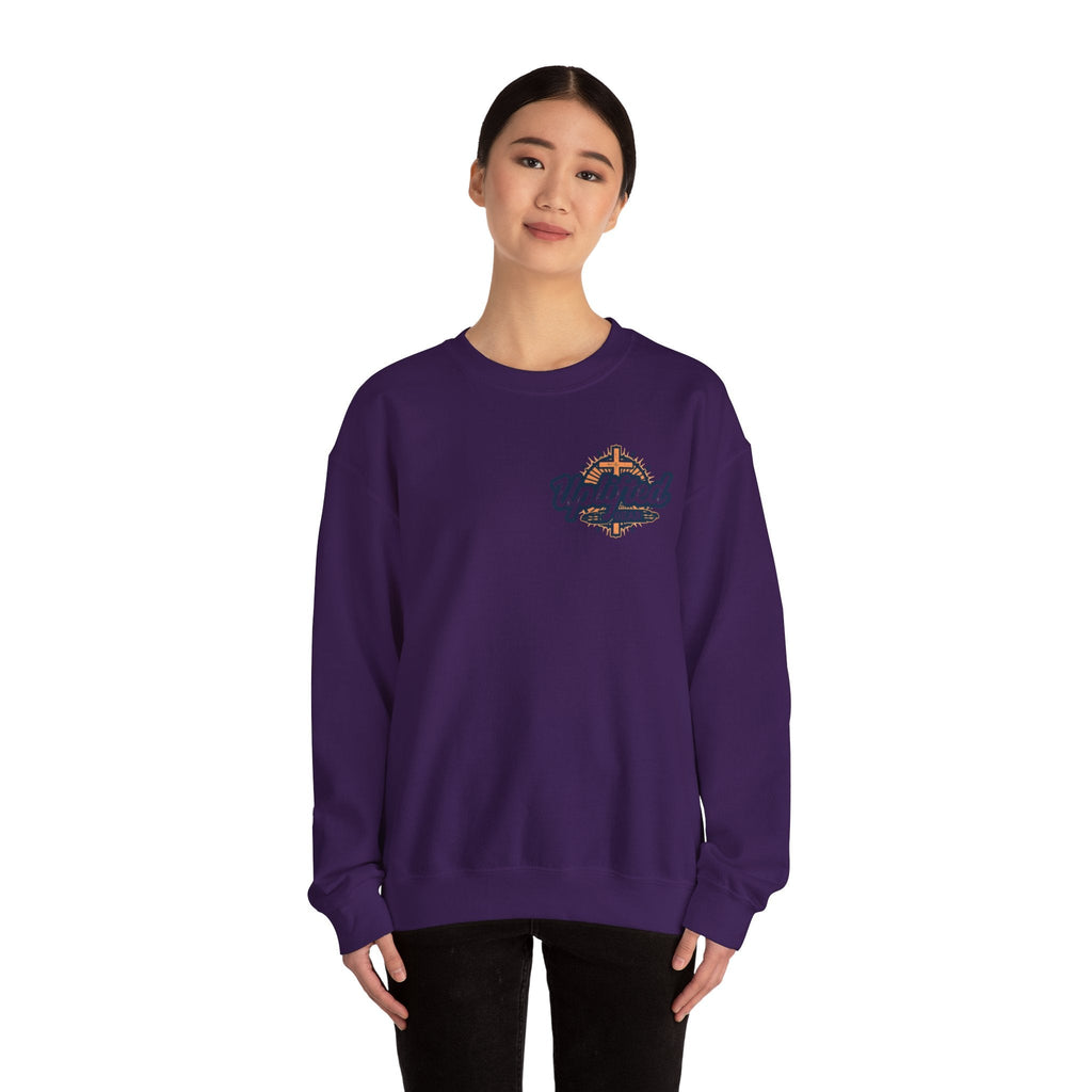 Trust in The Lord Proverbs 3:5-6 Biblical Design Crewneck Sweatshirt Printify