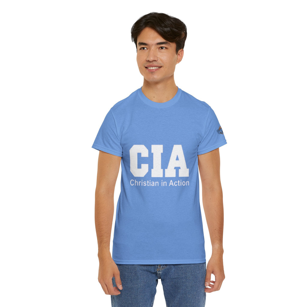 CIA Christian in Action T-shirt - Funny Faith Parody T-shirt - Mission Ready Apparel Printify