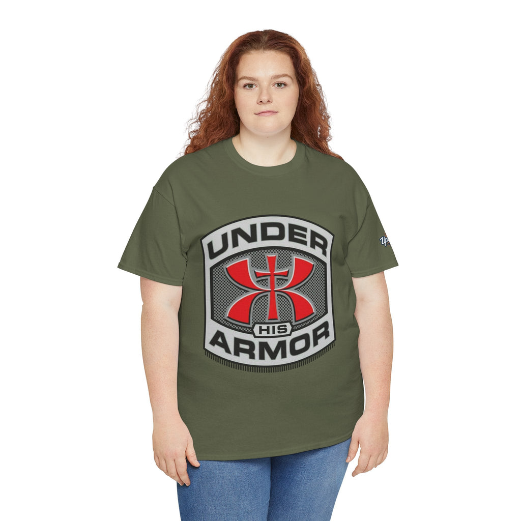 Under HIS Armor Christian T-Shirt — Faith-Inspired Under Armour Style Printify