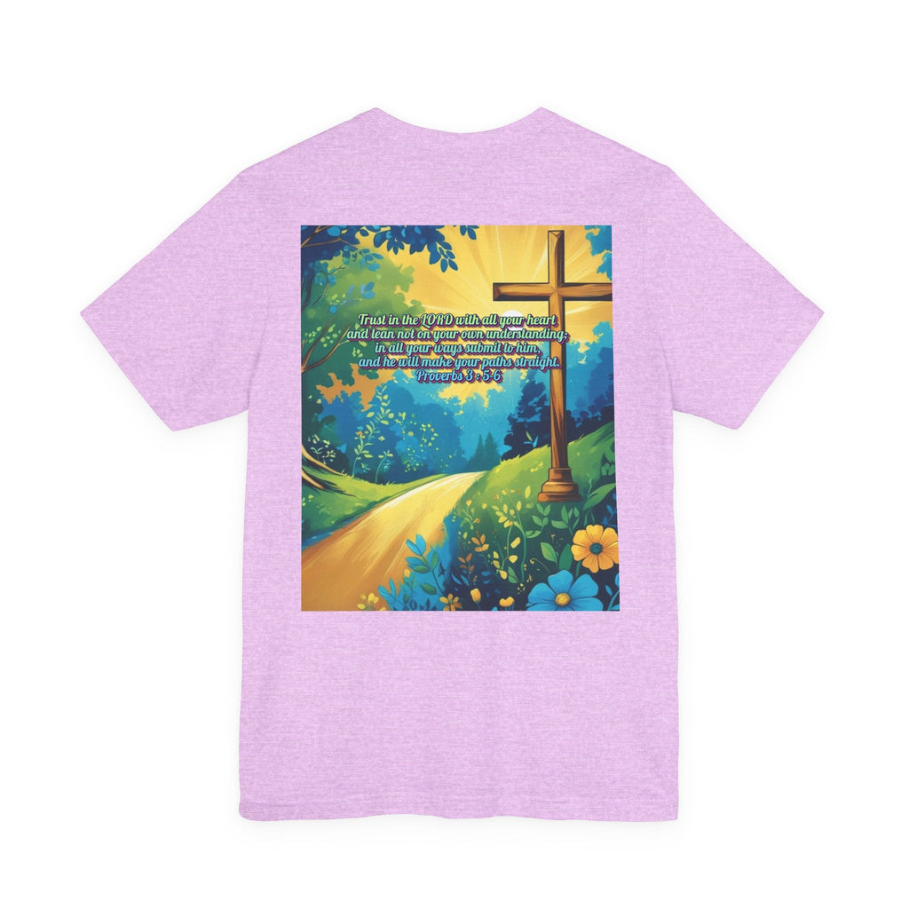 Trust in The Lord Proverbs 3:5-6 Biblical Design Unisex Jersey Short Sleeve Tee Printify