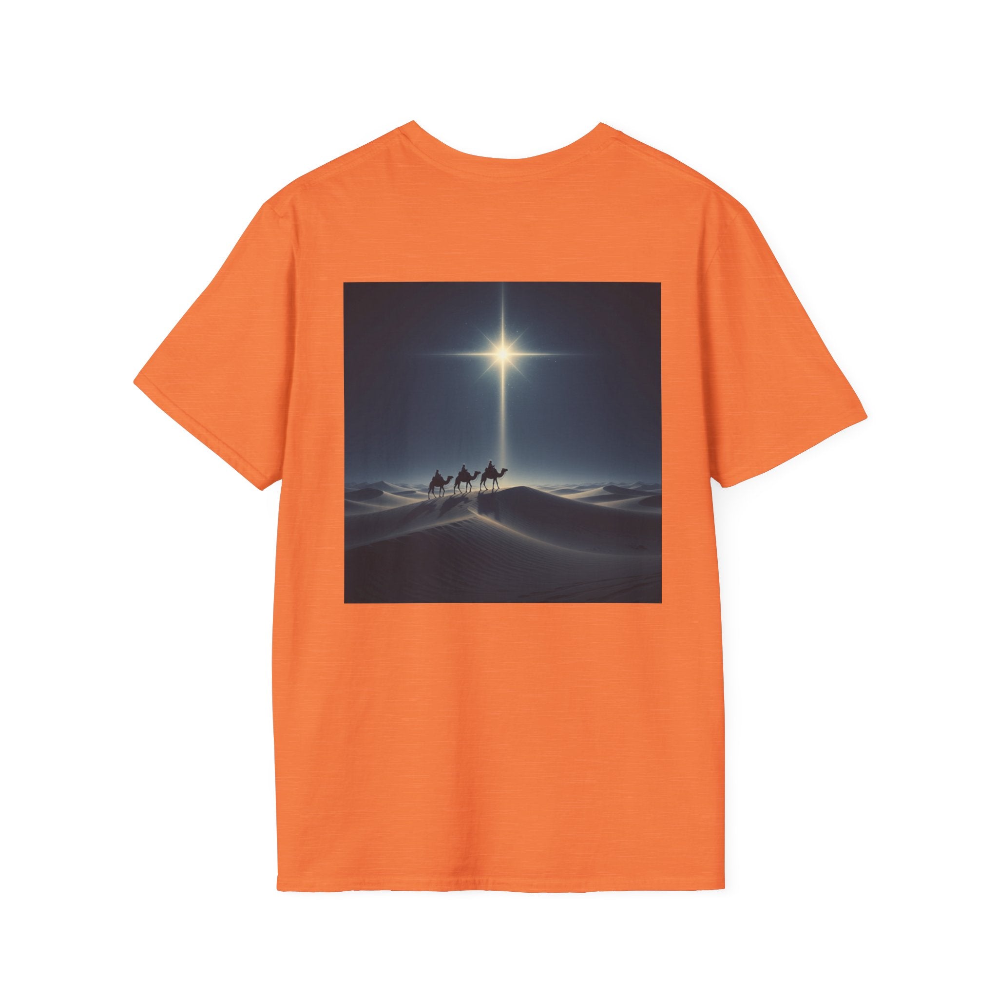 3 Wise Men T-shirt – Magi Camels Nativity Journey Christian Christmas T-shirt for Epiphany Faith & Holy Night Printify