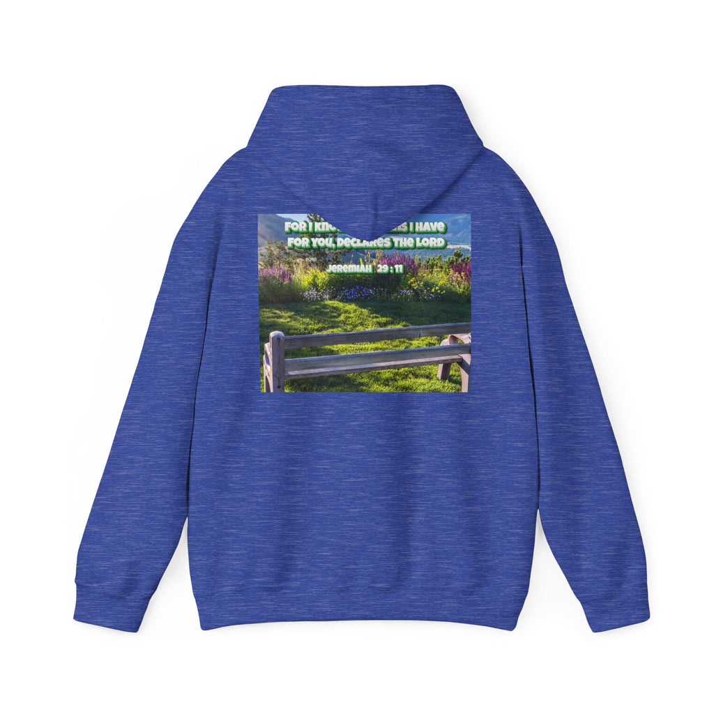 Bible Verse Unisex Heavy Blend™ Hooded Sweatshirt - Jeremiah 29 : 11 Printify