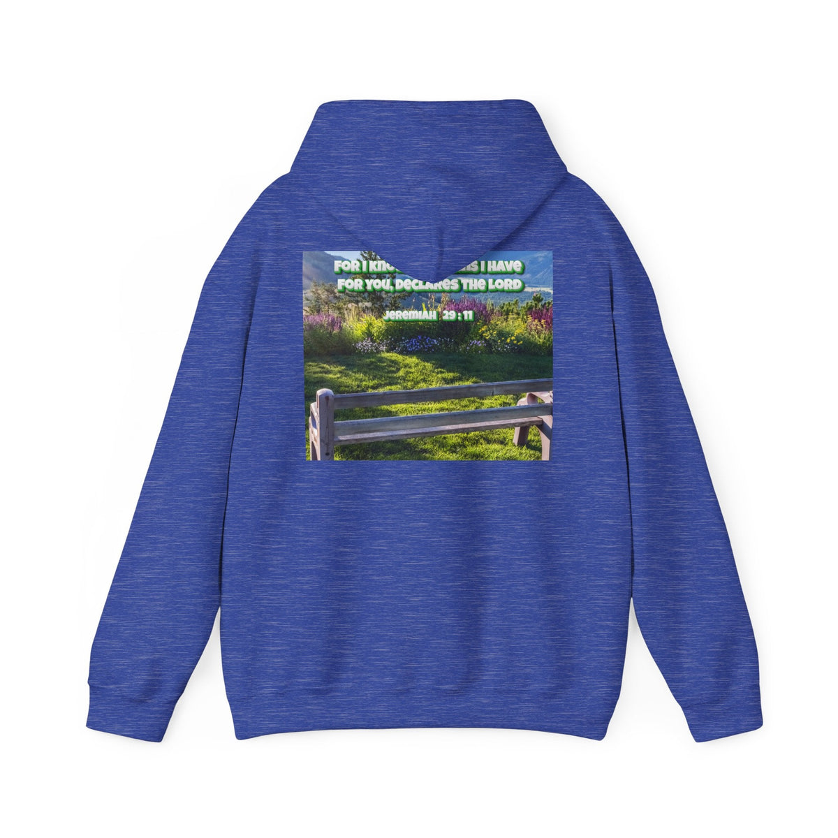 Bible Verse Unisex Heavy Blend™ Hooded Sweatshirt - Jeremiah 29 : 11 Printify