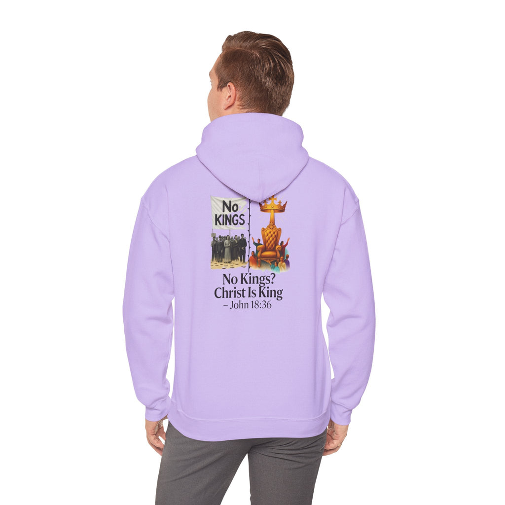 No Kings? Christ is King Hoodie – Bold Christian Hoodie for Sovereign Faith Printify