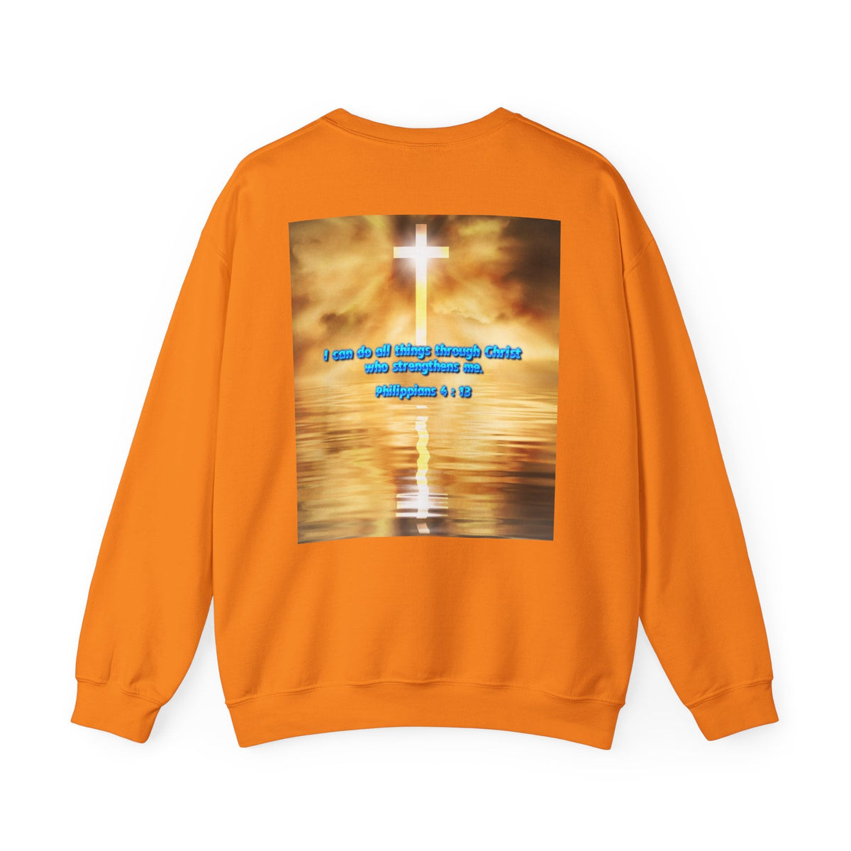 Bible Verse Heavy Blend™ Crewneck Sweatshirt Unisex  - Philippians 4 : 13 Printify