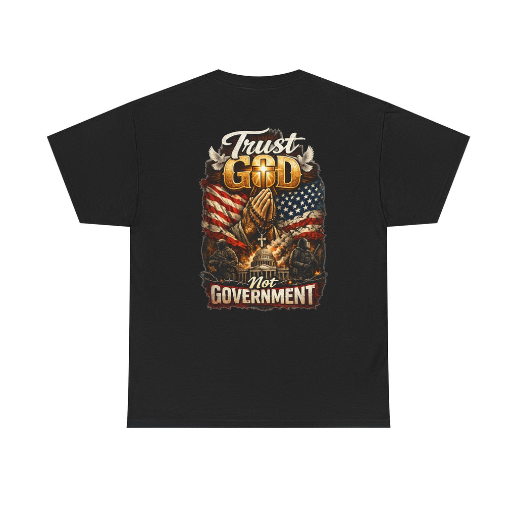 Trust God Not Government T-Shirt — Vintage Patriotic Christian Tee Printify