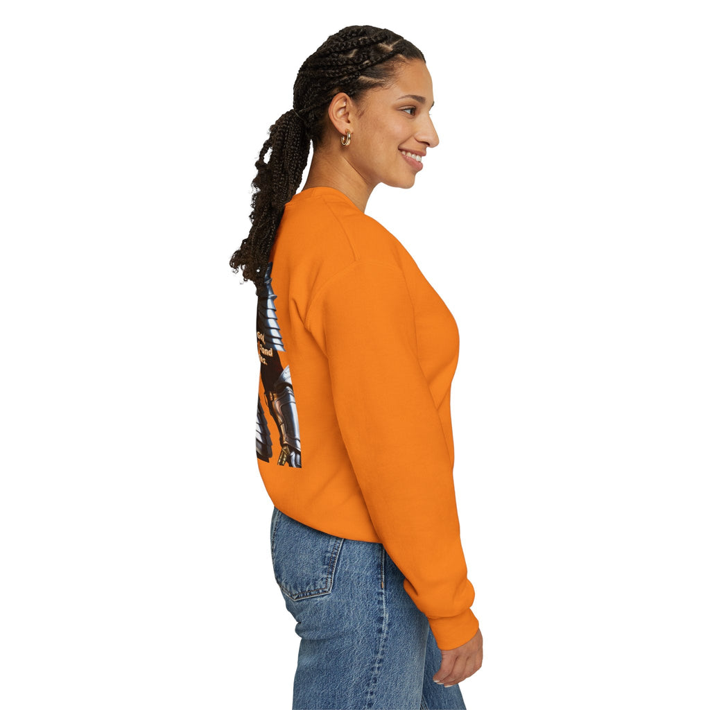 Religious Graphic Armor Of God Design - Unisex Heavy Blend™ Crewneck Sweatshirt Printify