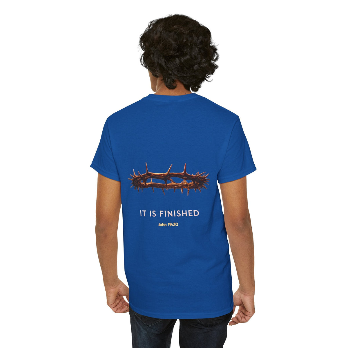 It Is Finished Crown of Thorns Tee — Christian John 19:30 Faith Shirt Printify