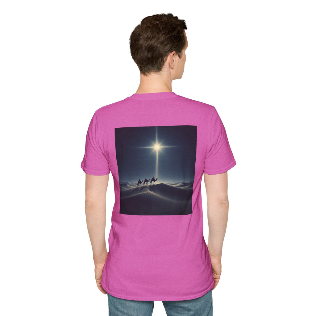 3 Wise Men T-shirt – Magi Camels Nativity Journey Christian Christmas T-shirt for Epiphany Faith & Holy Night Printify