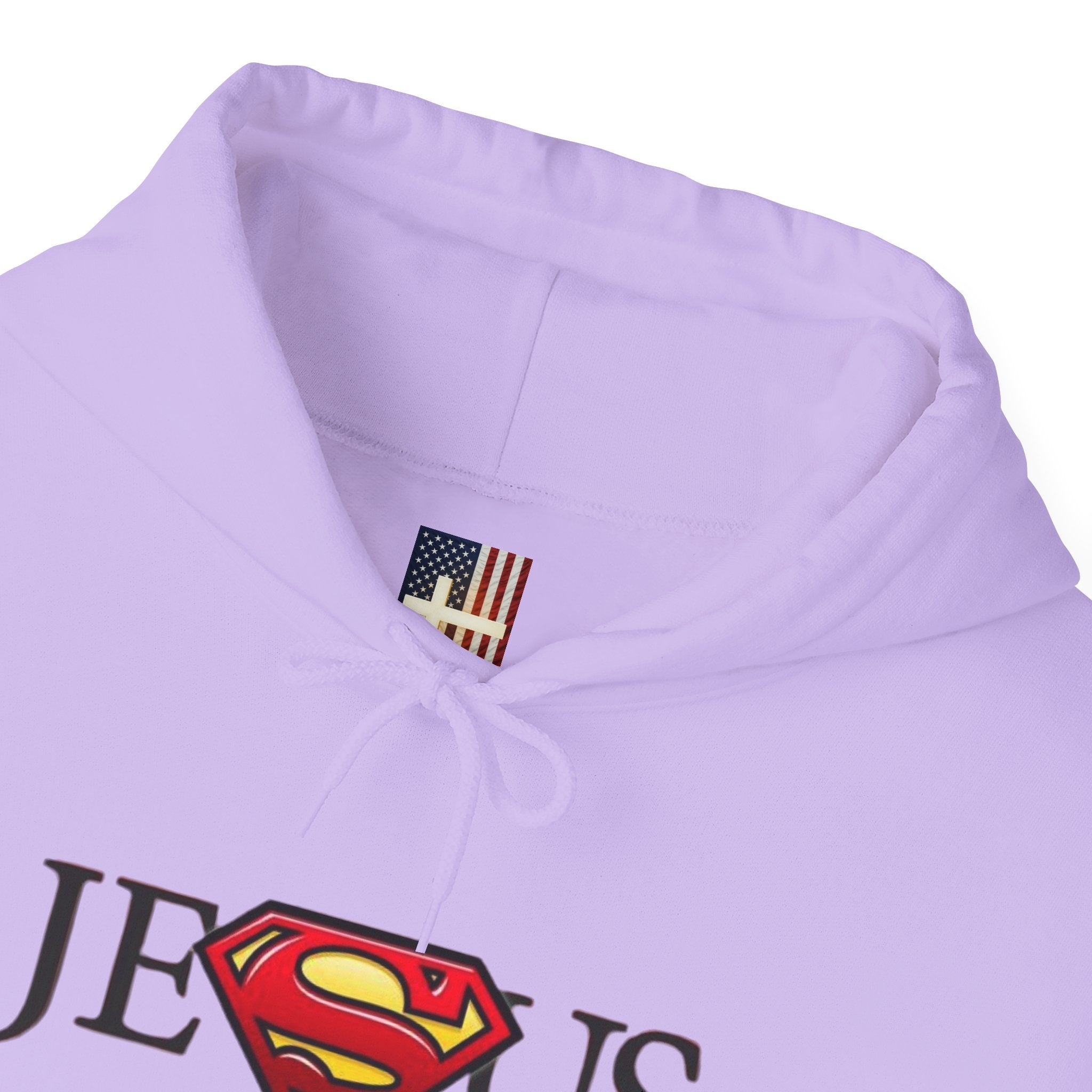 Jesus Is My Superhero Hoodie — Christian Faith Graphic Pullover Printify