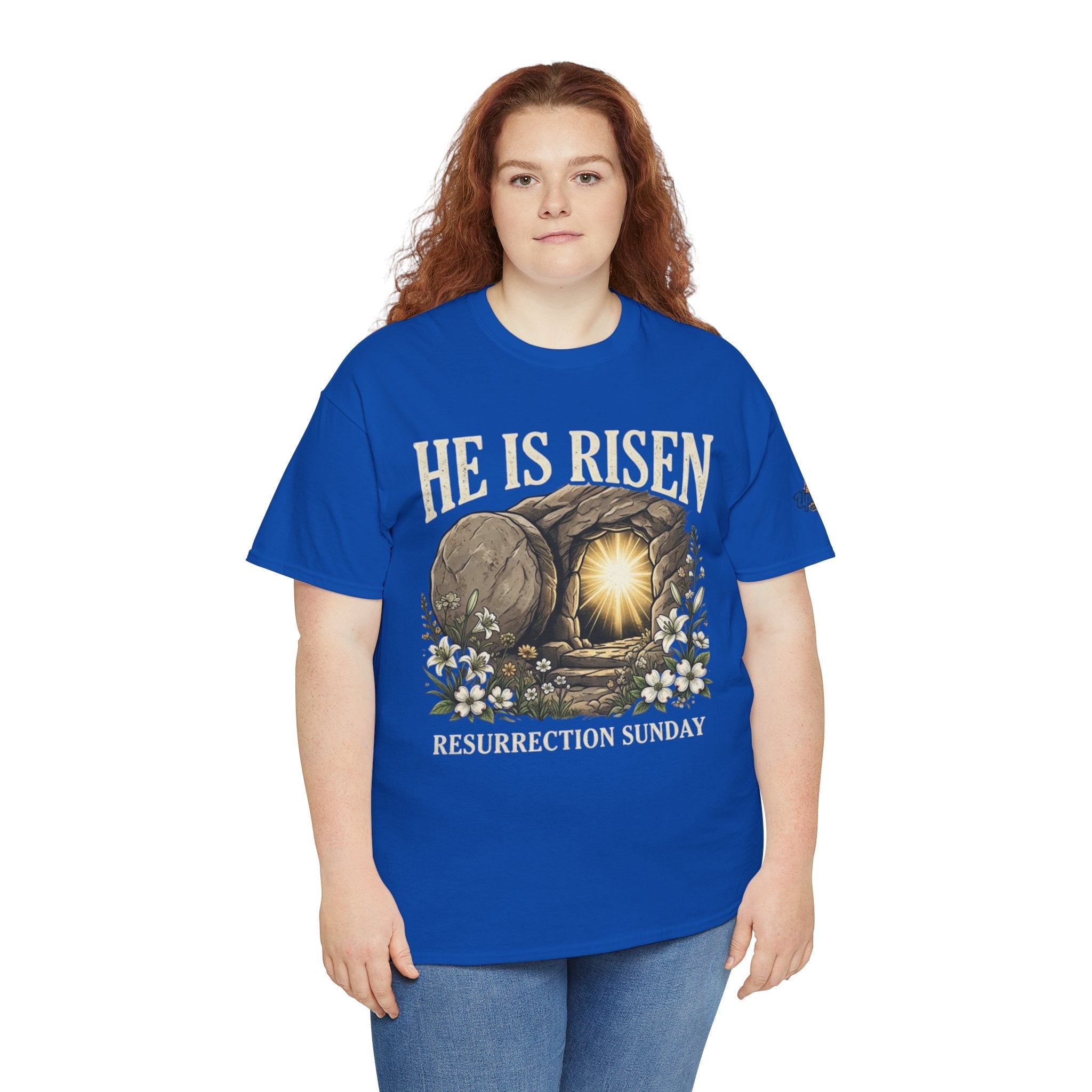 He Is Risen T-Shirt — Jesus Christ Resurrection Easter Tee Printify