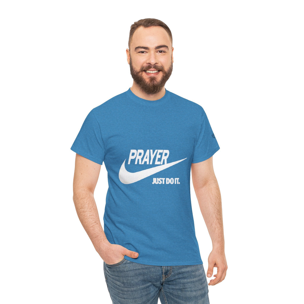 Prayer Just Do It T-shirt - Funny Christian Nike Parody T-shirt - Faith Gear Printify