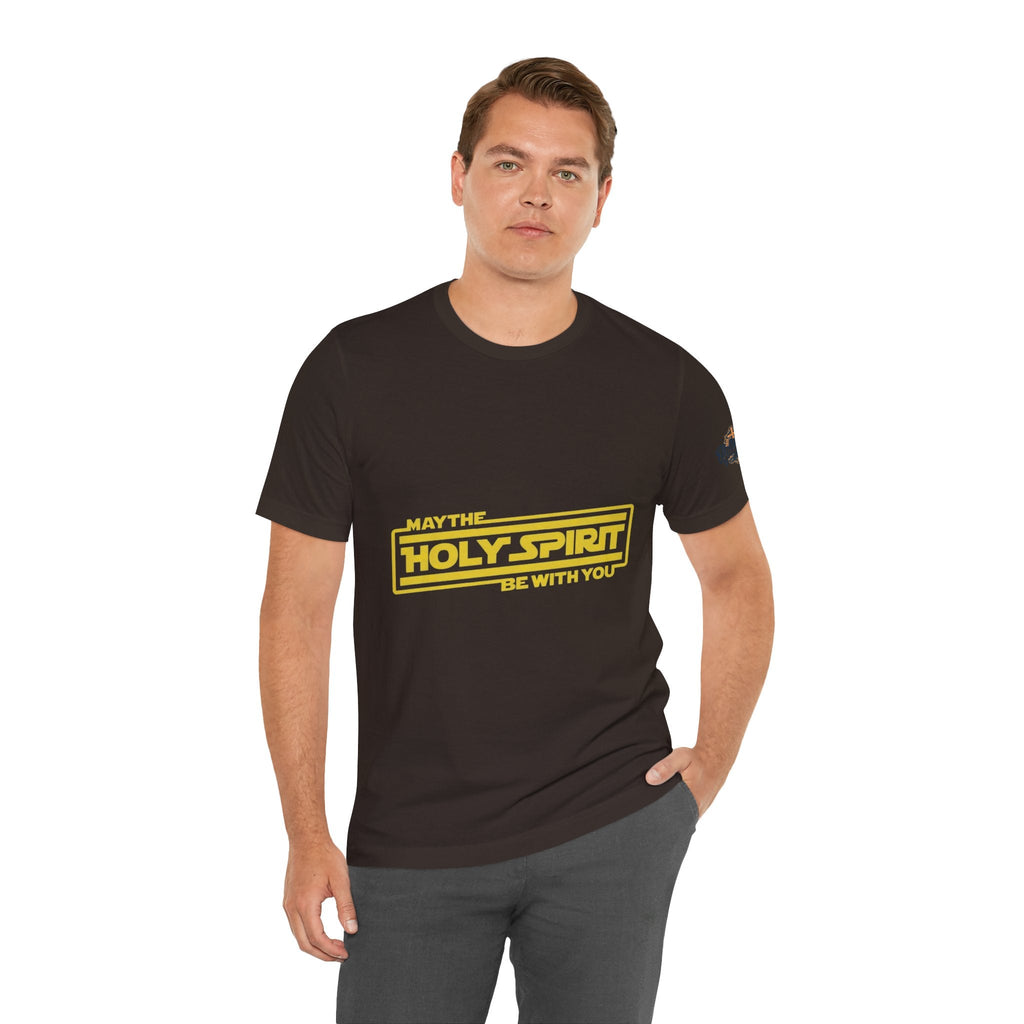 May the Holy Spirit Be With You T-shirt - Christian Star Wars Parody T-shirt Printify