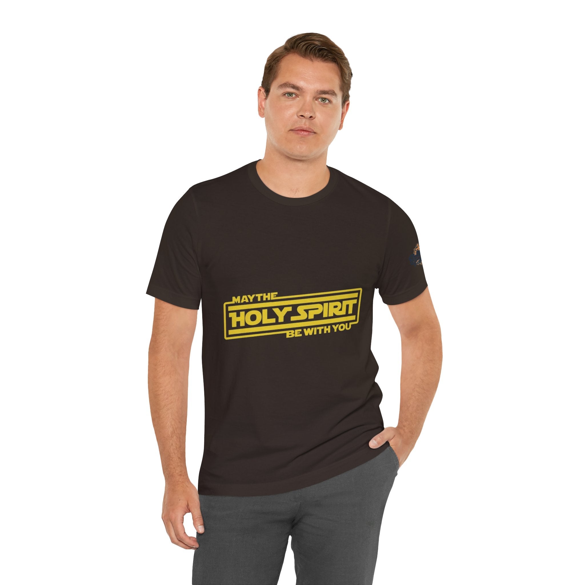 May the Holy Spirit Be With You T-shirt - Christian Star Wars Parody T-shirt Printify
