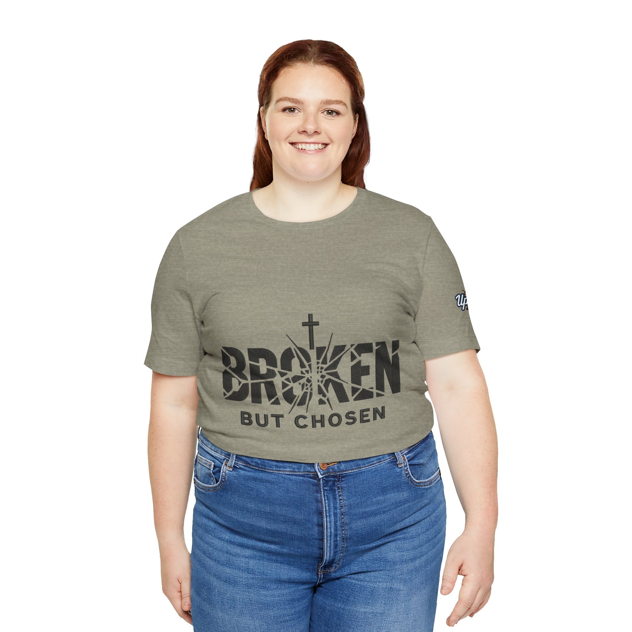 Broken But Chosen T-Shirt — Inspirational Faith Graphic Tee Printify