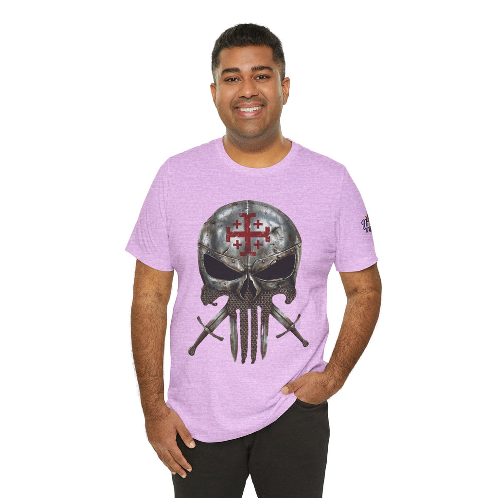 Crusader Knight Christian Skull T-shirt - Warrior Armor of God T-shirt Printify