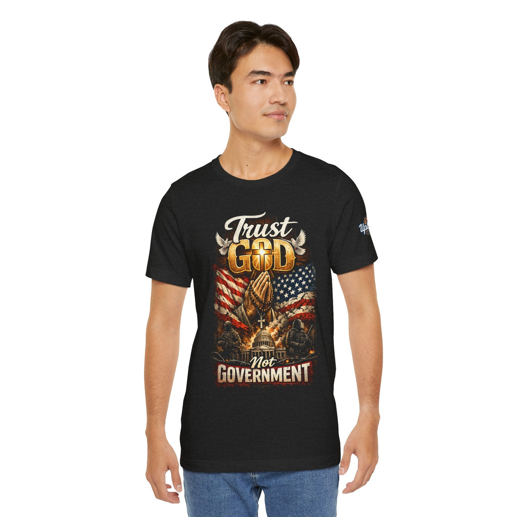Trust God Not Government T-Shirt — Vintage Patriotic Christian Tee Printify