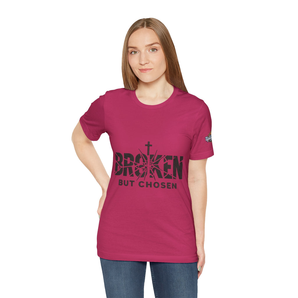 Broken But Chosen T-Shirt — Inspirational Faith Graphic Tee Printify