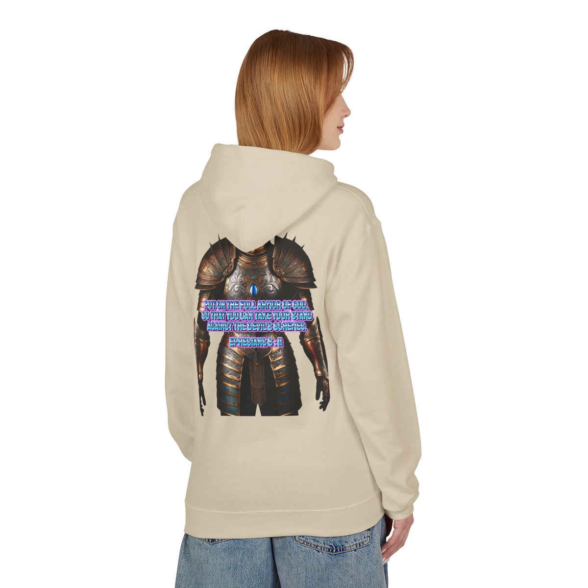 Hoodie - Ephesians 6:11 Bible Verse Religious Design Printify