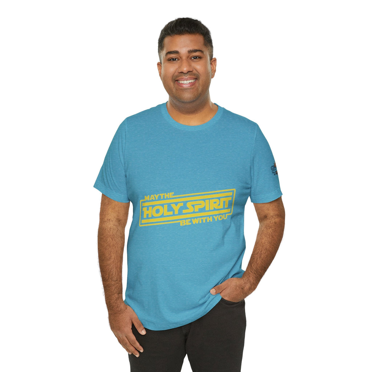 May the Holy Spirit Be With You T-shirt - Christian Star Wars Parody T-shirt Printify