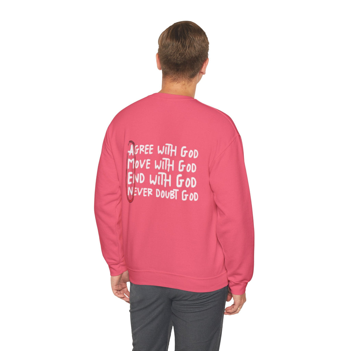 AMEN Acronym Sweatshirt – Always Agree with God Move with God End with God Never Doubt God Christian Hoodie for Unwavering Faith Printify