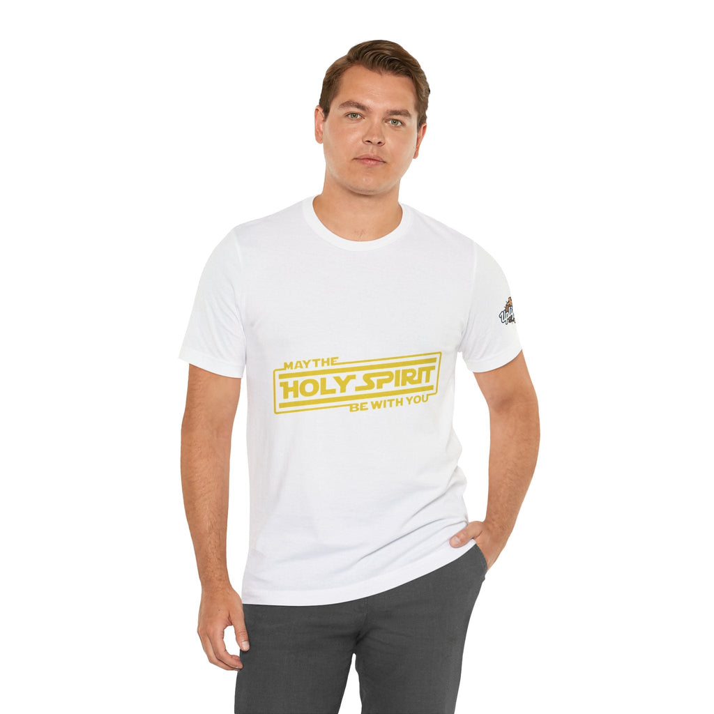 May the Holy Spirit Be With You T-shirt - Christian Star Wars Parody T-shirt Printify