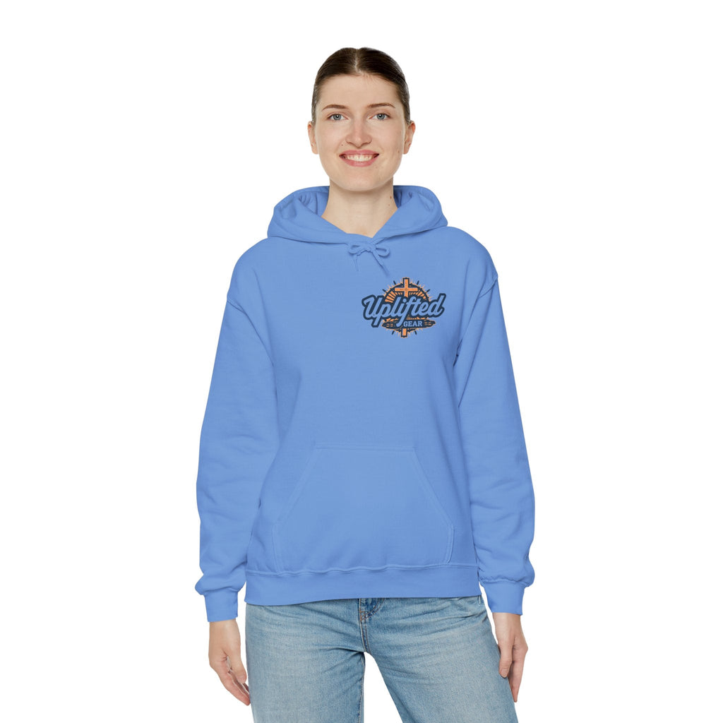 Christ is King Hoodie – Bold Crown & Cross Christian Sweatshirt for Unshakable Faith Printify