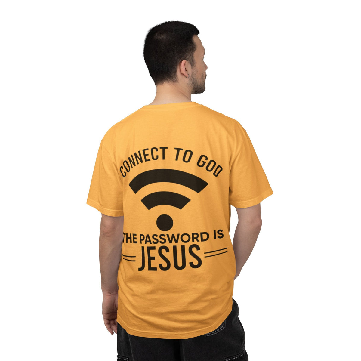 Connect to God T-shirt - WIFI Password is Jesus - Funny Christian Faith T-shirt Printify
