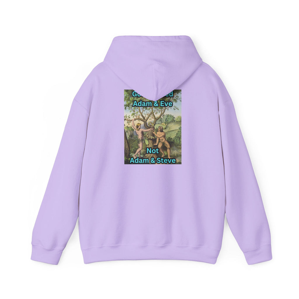 God Created Adam and Eve Hoodie – Biblical Truth Christian Hoodie for Unshakable Faith Printify