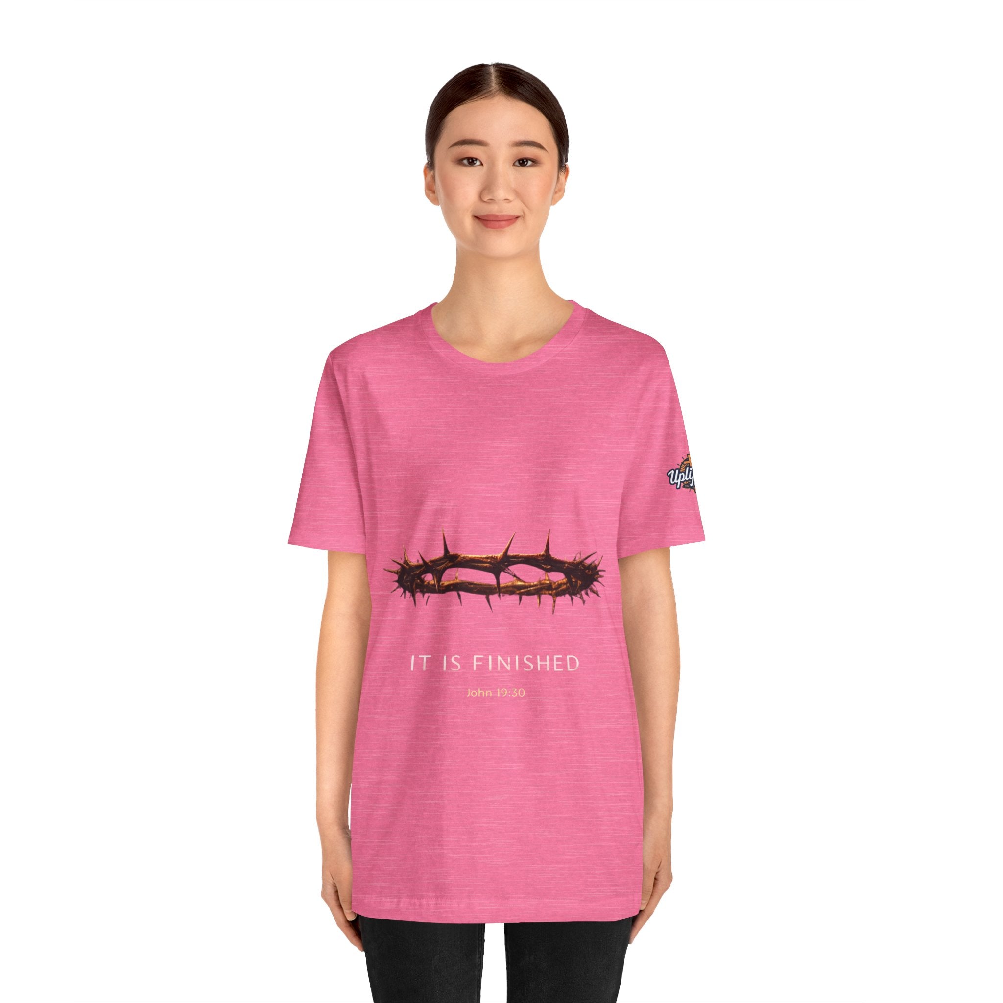 It Is Finished Crown of Thorns Tee — Christian John 19:30 Faith Shirt Printify
