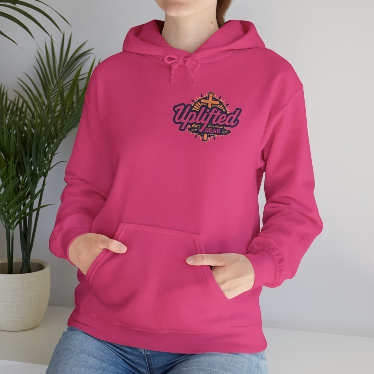 🔥 Not Today, Satan – Retro 90s Christian Hoodie | Neon Faith Tee | Funky Cartoon Devil | Bold Bible Verse Shirt | Uplifted Gear Printify