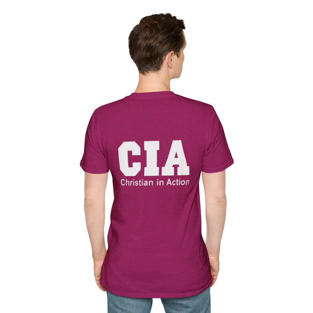 CIA Christian in Action T-shirt - Funny Faith Parody T-shirt - Mission Ready Apparel Printify