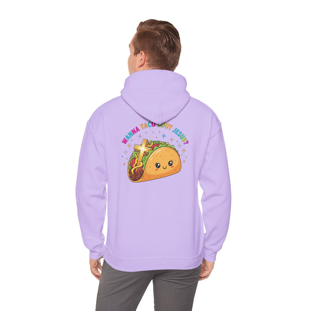 Wanna Taco 'Bout Hoodie – Cozy Christian Pun Hoodie for Faith & Fun Printify