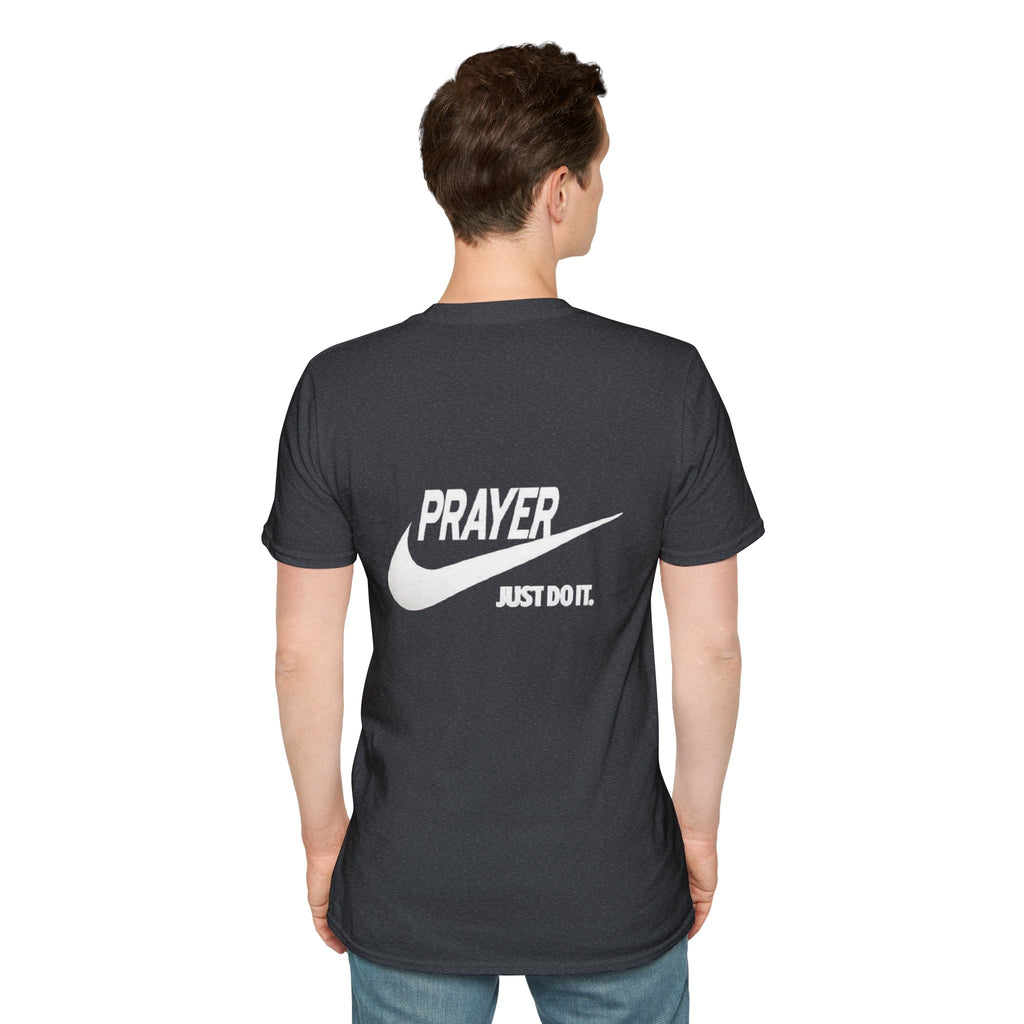 Prayer Just Do It T-shirt - Funny Christian Nike Parody T-shirt - Faith Gear Printify