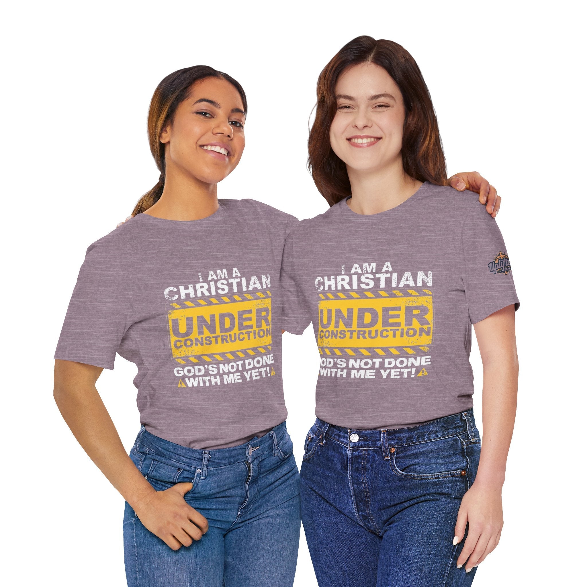 Christian Under Construction T-shirt | God Is Not Done With Me Yet T-shirt Printify