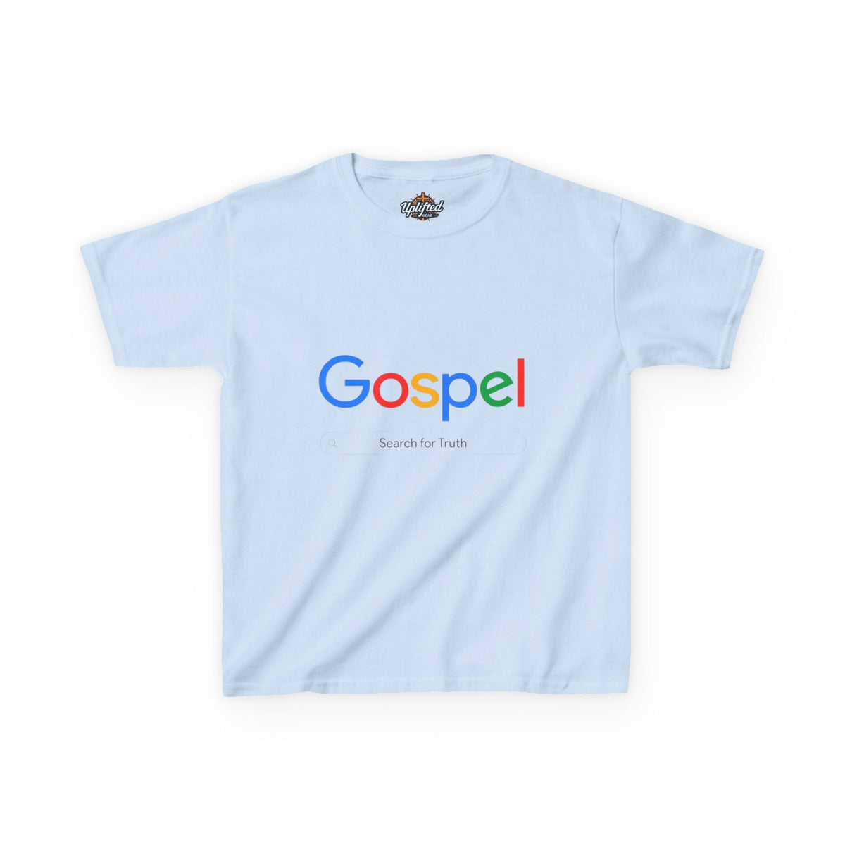 Kids Tee — "Gospel" Colorful Search-Style Logo Printify