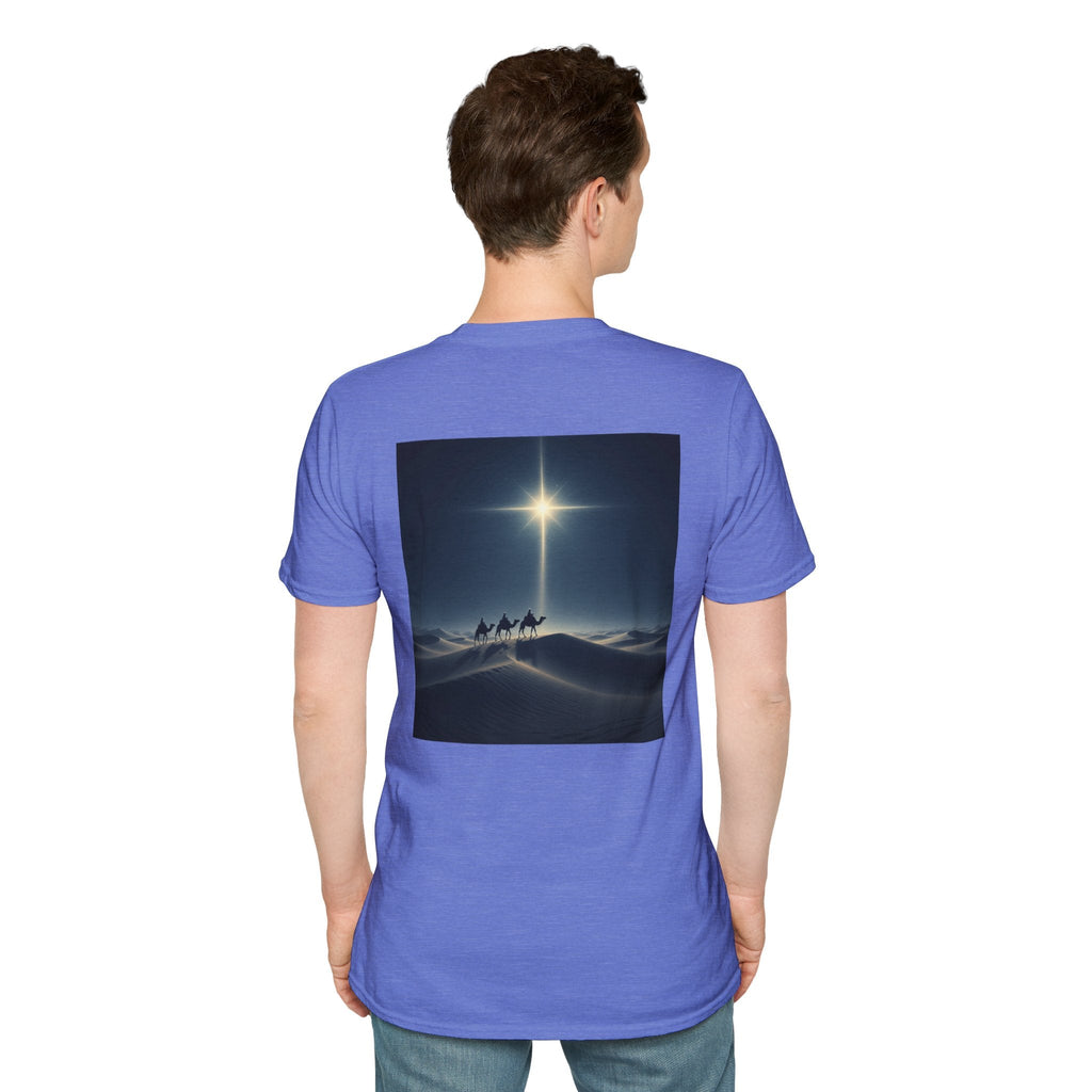 3 Wise Men T-shirt – Magi Camels Nativity Journey Christian Christmas T-shirt for Epiphany Faith & Holy Night Printify