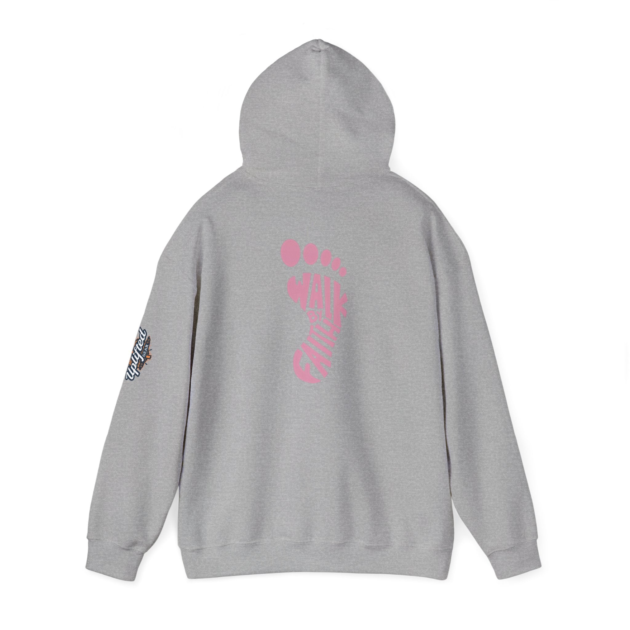 Walk By Faith Footprint Hoodie Printify