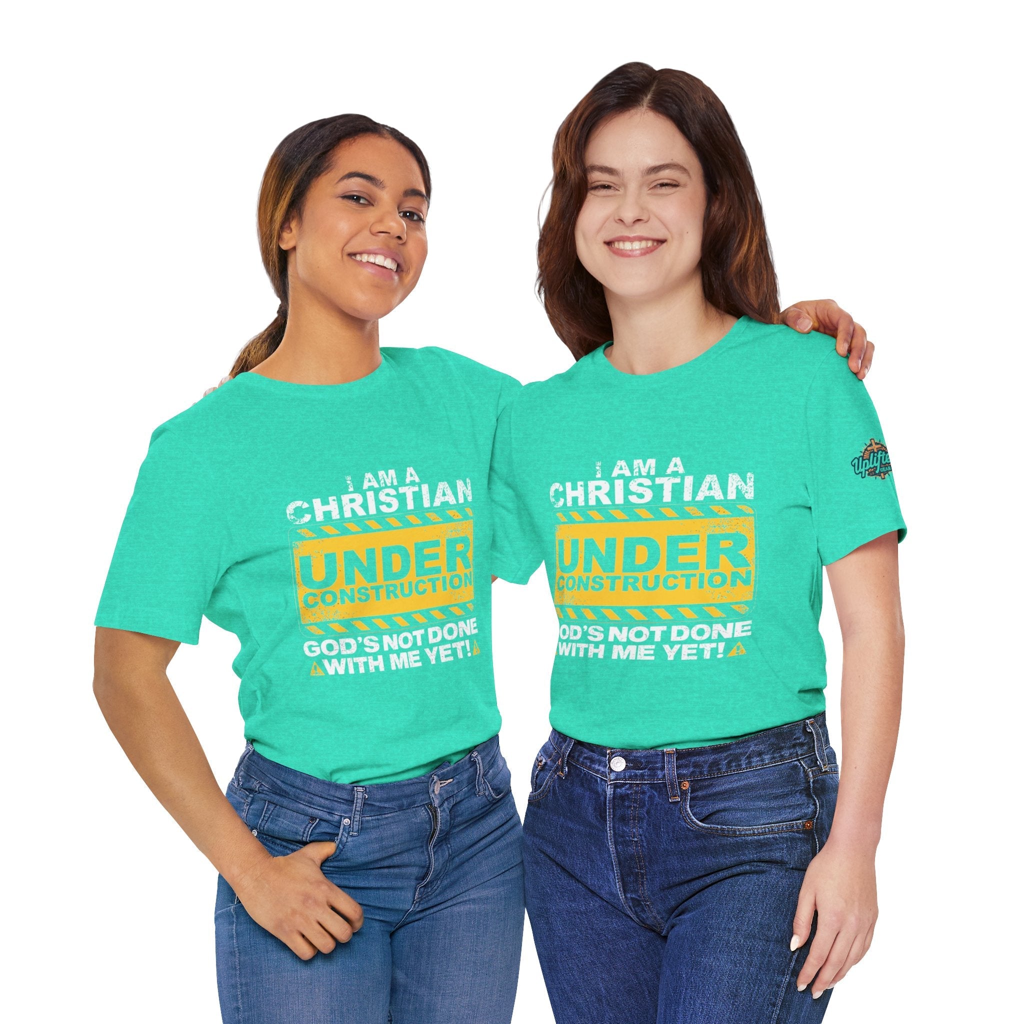 Christian Under Construction T-shirt | God Is Not Done With Me Yet T-shirt Printify