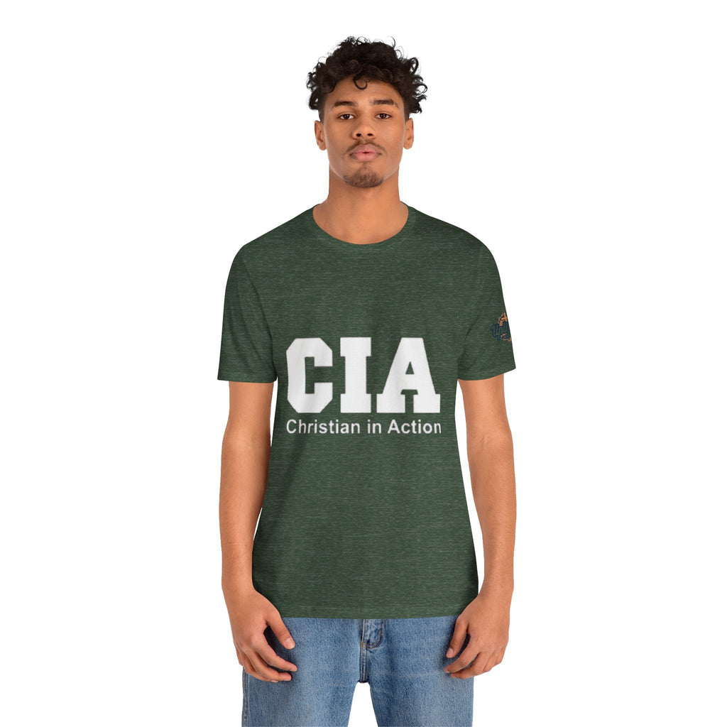CIA Christian in Action T-shirt - Funny Faith Parody T-shirt - Mission Ready Apparel Printify