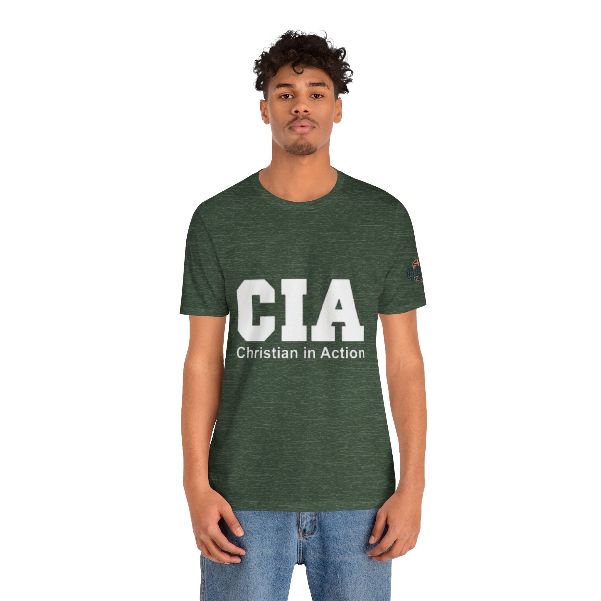 CIA Christian in Action T-shirt - Funny Faith Parody T-shirt - Mission Ready Apparel Printify