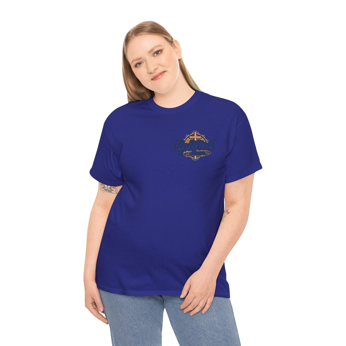 Trust in The Lord Proverbs 3:5-6 Biblical Design Unisex Heavy Cotton Tee Printify