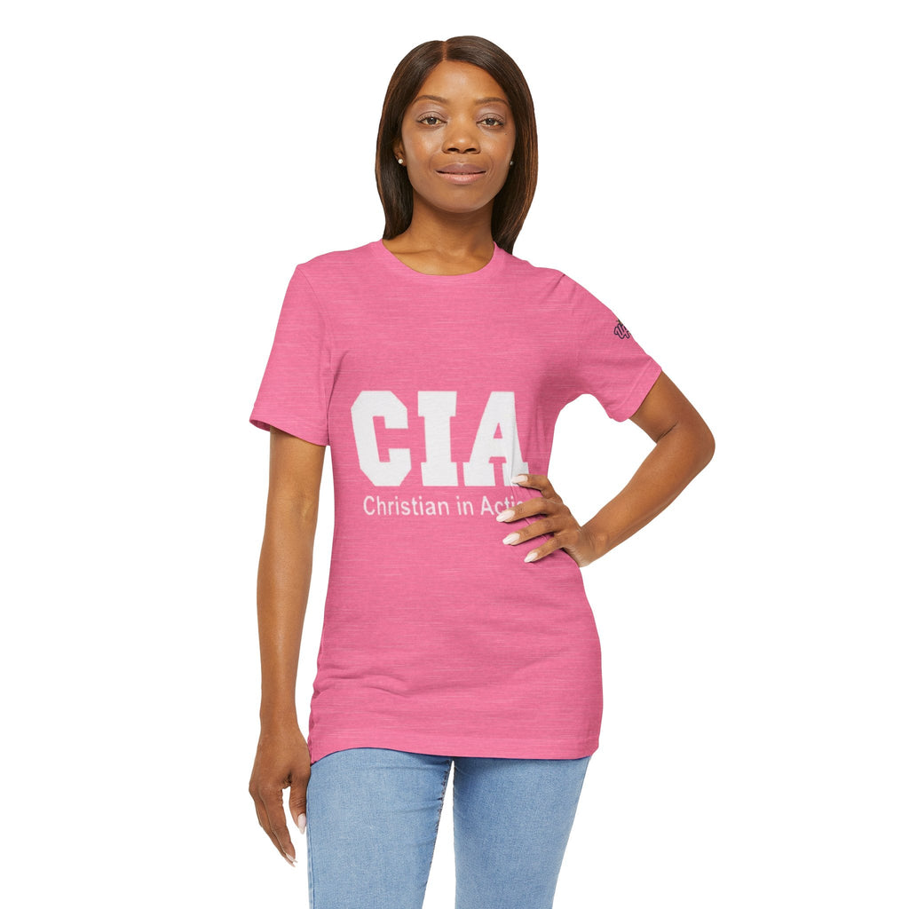 CIA Christian in Action T-shirt - Funny Faith Parody T-shirt - Mission Ready Apparel Printify