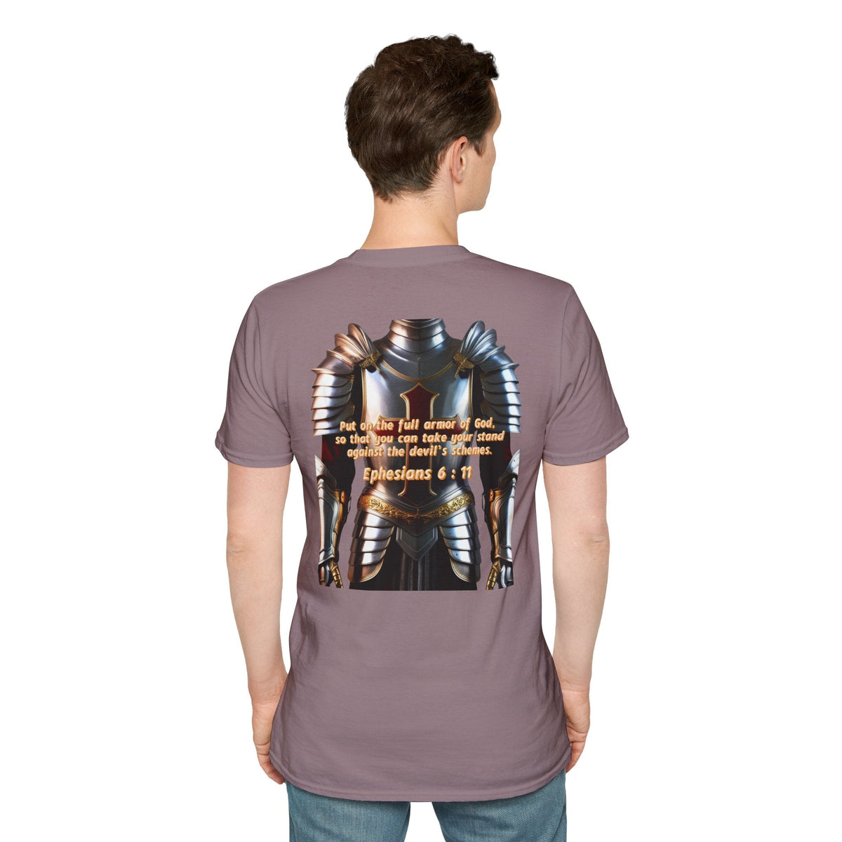 Religious Graphic Armor Of God Design - Unisex Softstyle T-Shirt Printify
