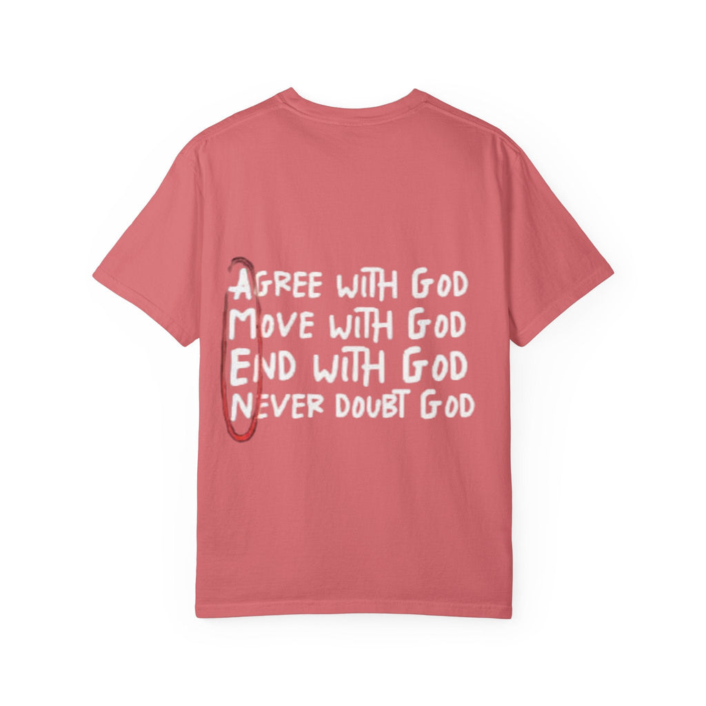 AMEN Acronym T-Shirt – Always Agree with God Move with God End with God Never Doubt God Christian Tee for Unwavering Faith Printify