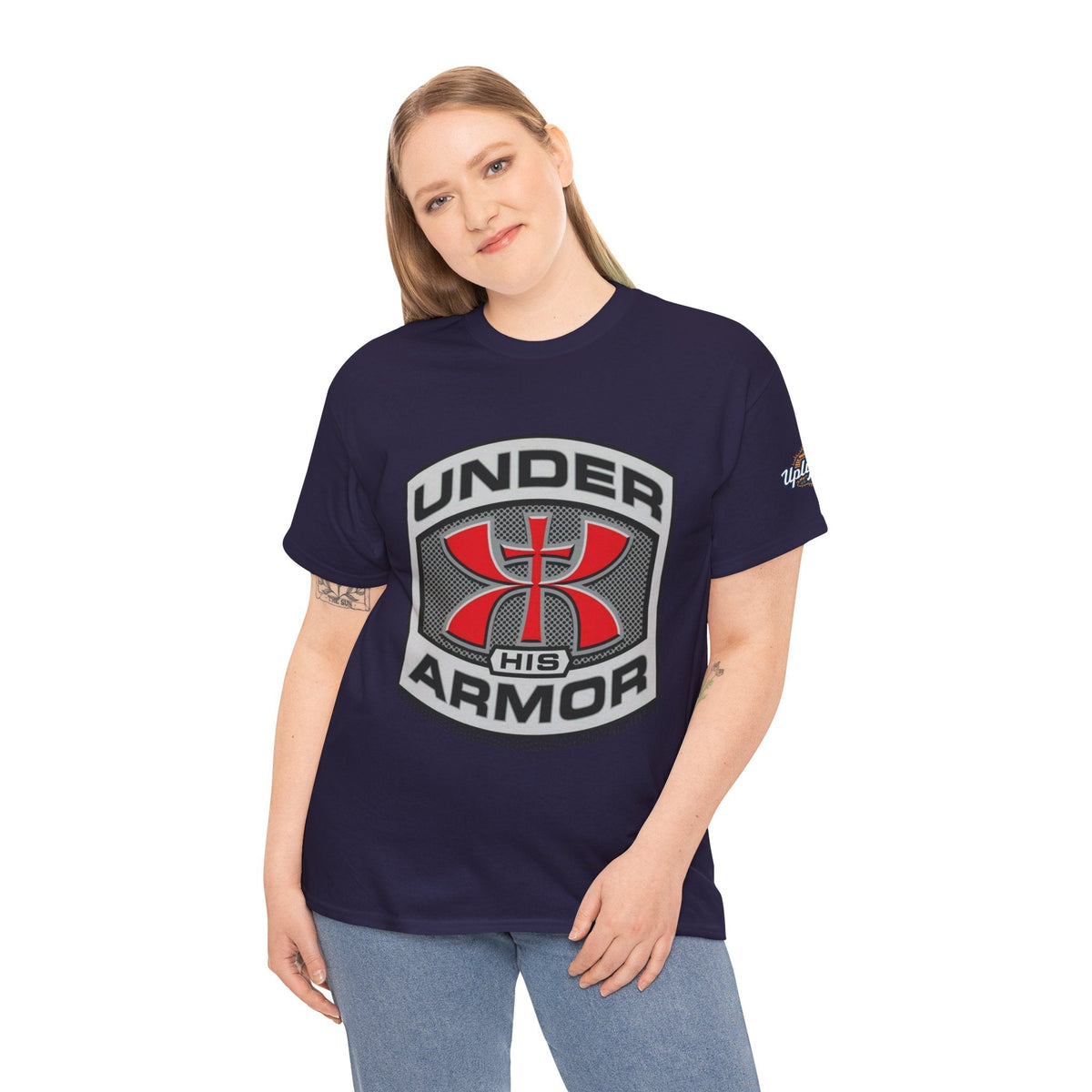 Under HIS Armor Christian T-Shirt — Faith-Inspired Under Armour Style Printify