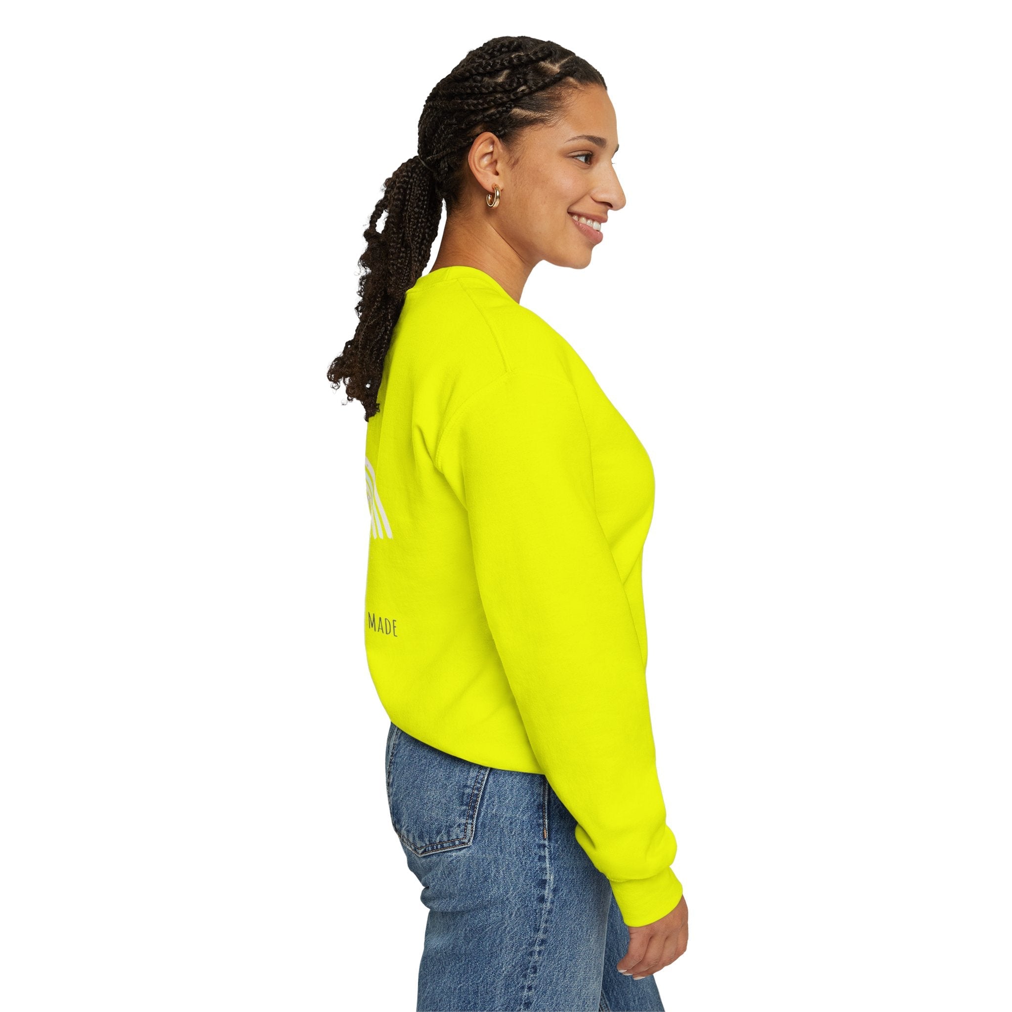 Unique Unicorn Sweatshirt – Rainbow Cross Psalm 139:14 Christian Sweatshirt for Wonderfully Made Printify